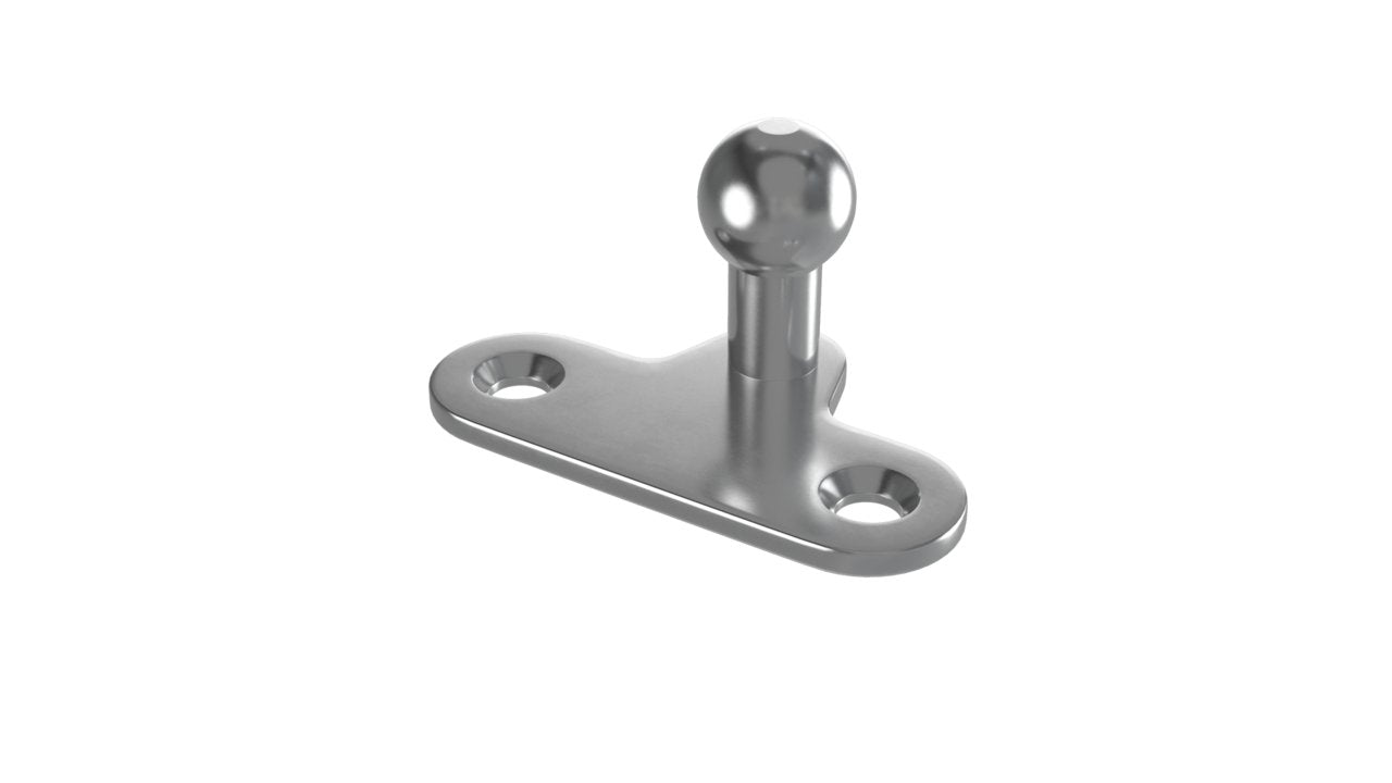 Suporte de Gabinete - Suporte Plano 10MM Bola com Furos 16MM Cen