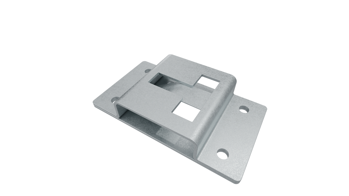 Zinc-Plated Door Retainer, Male and Female Set, 97mm Long