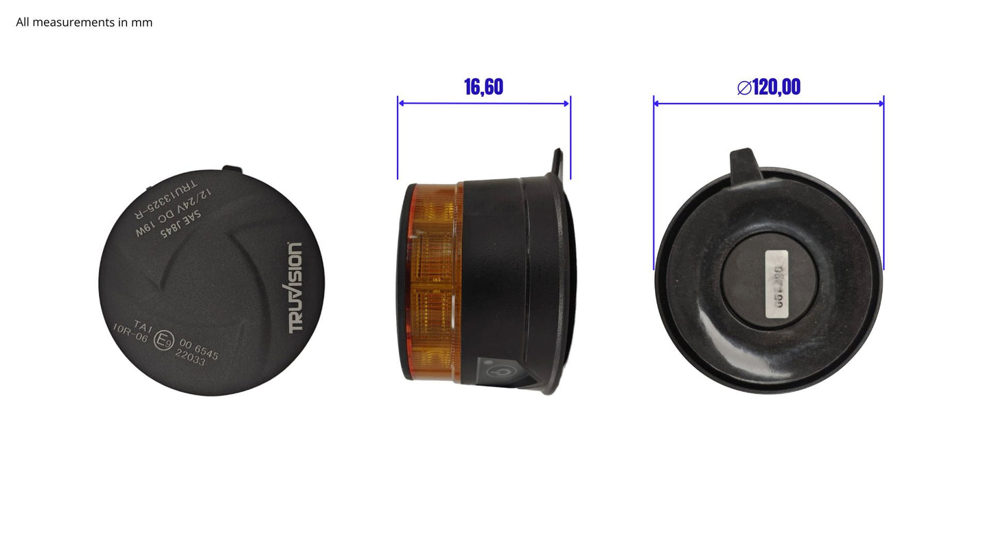 Baliza de advertencia LED con batería y control remoto
