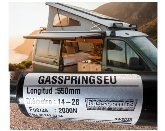 Custom Gas Springs for High-Quality Camper Pop-Up Roofs