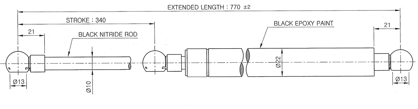 10/22 Gas Spring