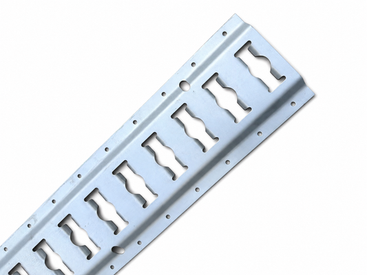 Binario E-Track orizzontale, spessore 2 mm, lunghezza 3 m