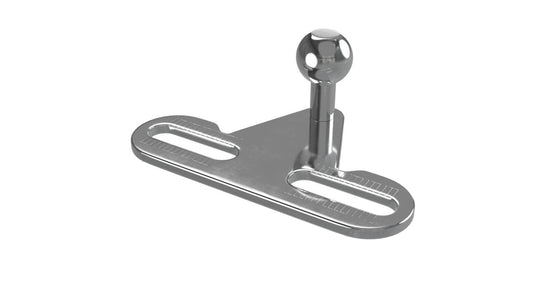 Suporte de Gabinete - Suporte Plano 10MM Fenda Esférica 21MM Cent