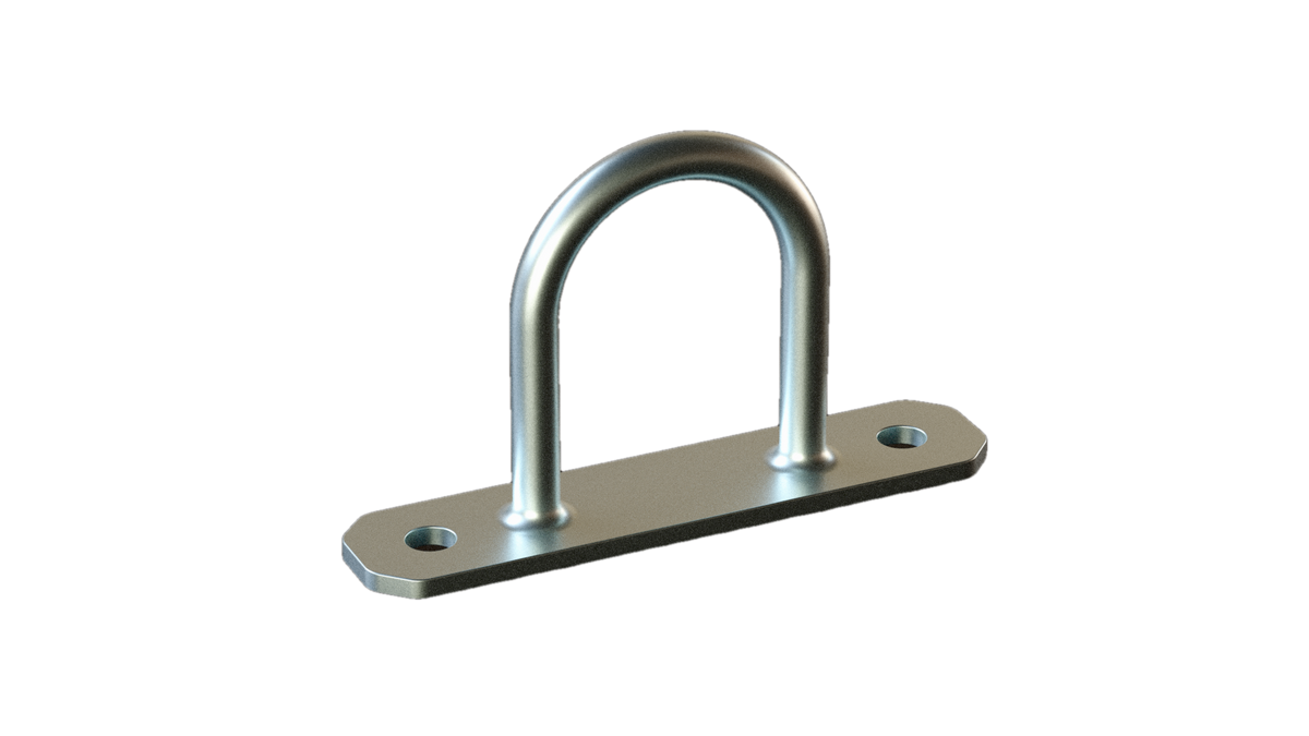 Golfare ad anello per fune zincato, altezza 36 mm