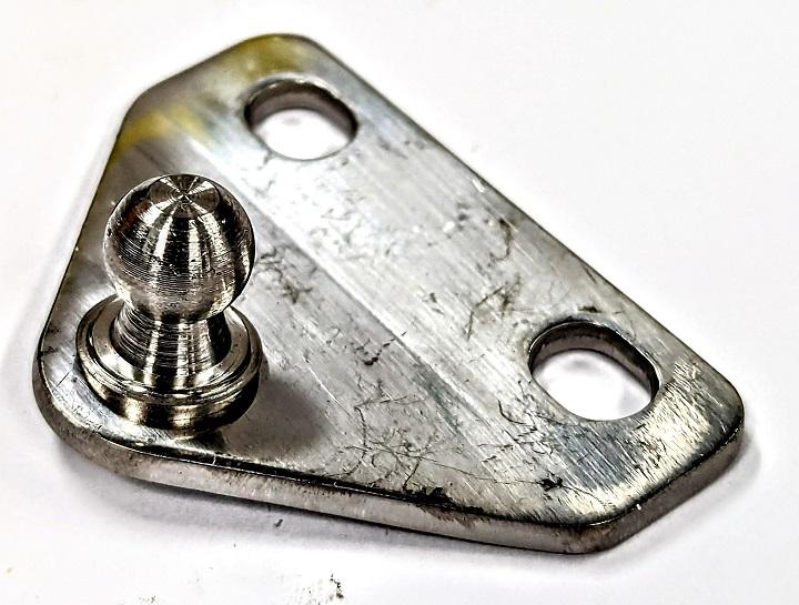Bracket Flat S/S 10MM Ball 3.0Th