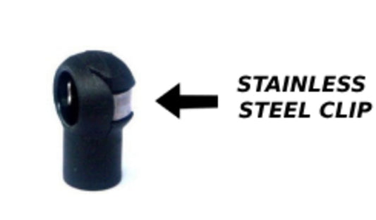 10MM Pls Cup S/S Clip 18MM Cent M6.