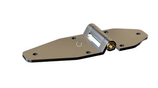 Bisagra larga de acero inoxidable para lateral abatible, ref. 2216/004