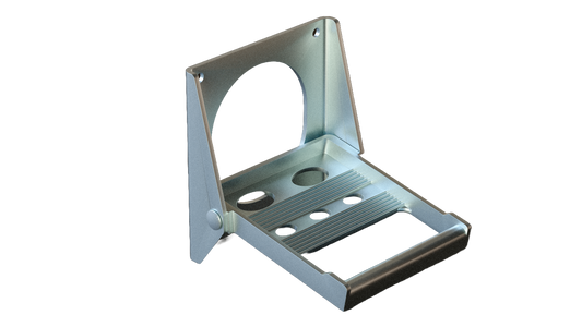 Gradino pieghevole zincato per impieghi gravosi, 175 x 155mm