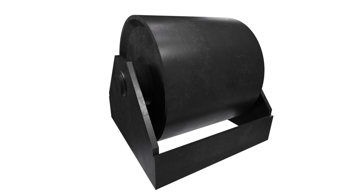 Rouleau Ø203mm avec support
