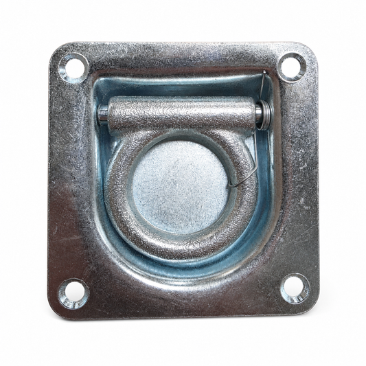 Anello di ancoraggio grande zincato con molla