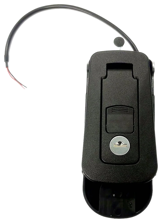 Chiusura a compressione MCN, chiusura centralizzata 12V, stagna, nera, chiave 83