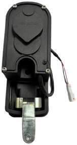 Serratura a compressione, chiusura centralizzata 12V, stagna, nera, chiave 97