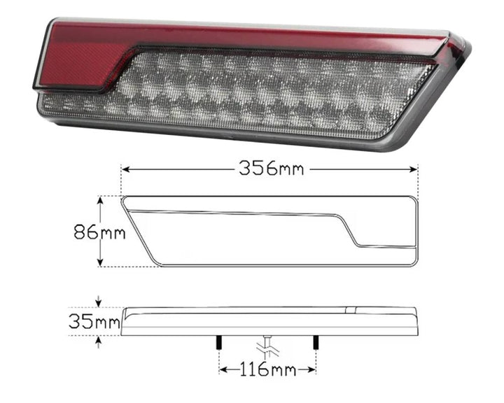 Serie 556 Parada/Cola/DI/Reversa 10-30 V
