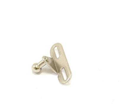Soporte para gabinete - Extensión en ángulo recto de 10 mm con bola y ranuras de 16 mm
