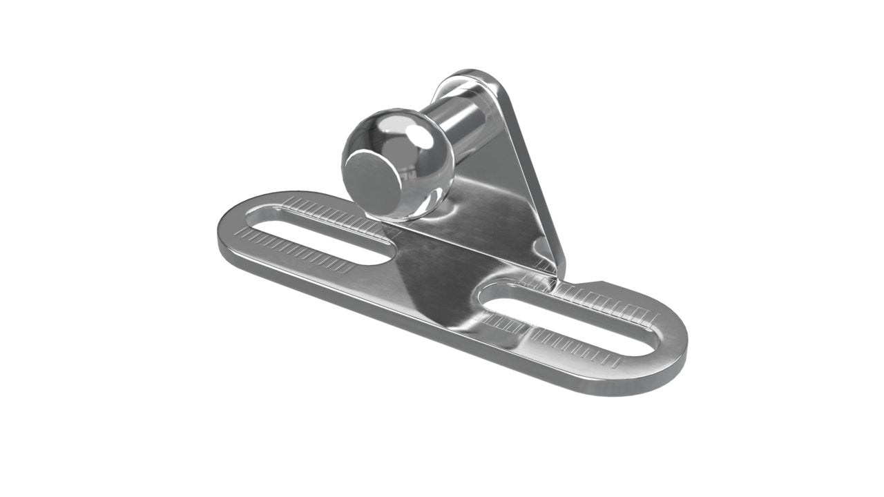 Soporte de gabinete - R/Ángulo interior 10 mm Ranura de bola Cent de 16 mm