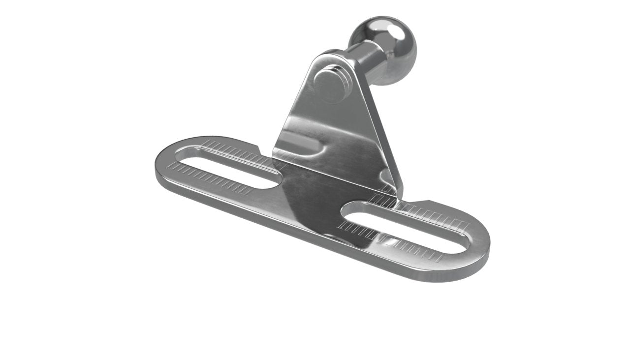 Suporte de Gabinete - R/Ângulo Ext 10MM Bola com Ranhuras 16MM Cen
